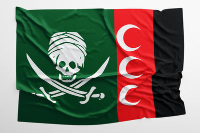Custom Barbary Pirate Flag